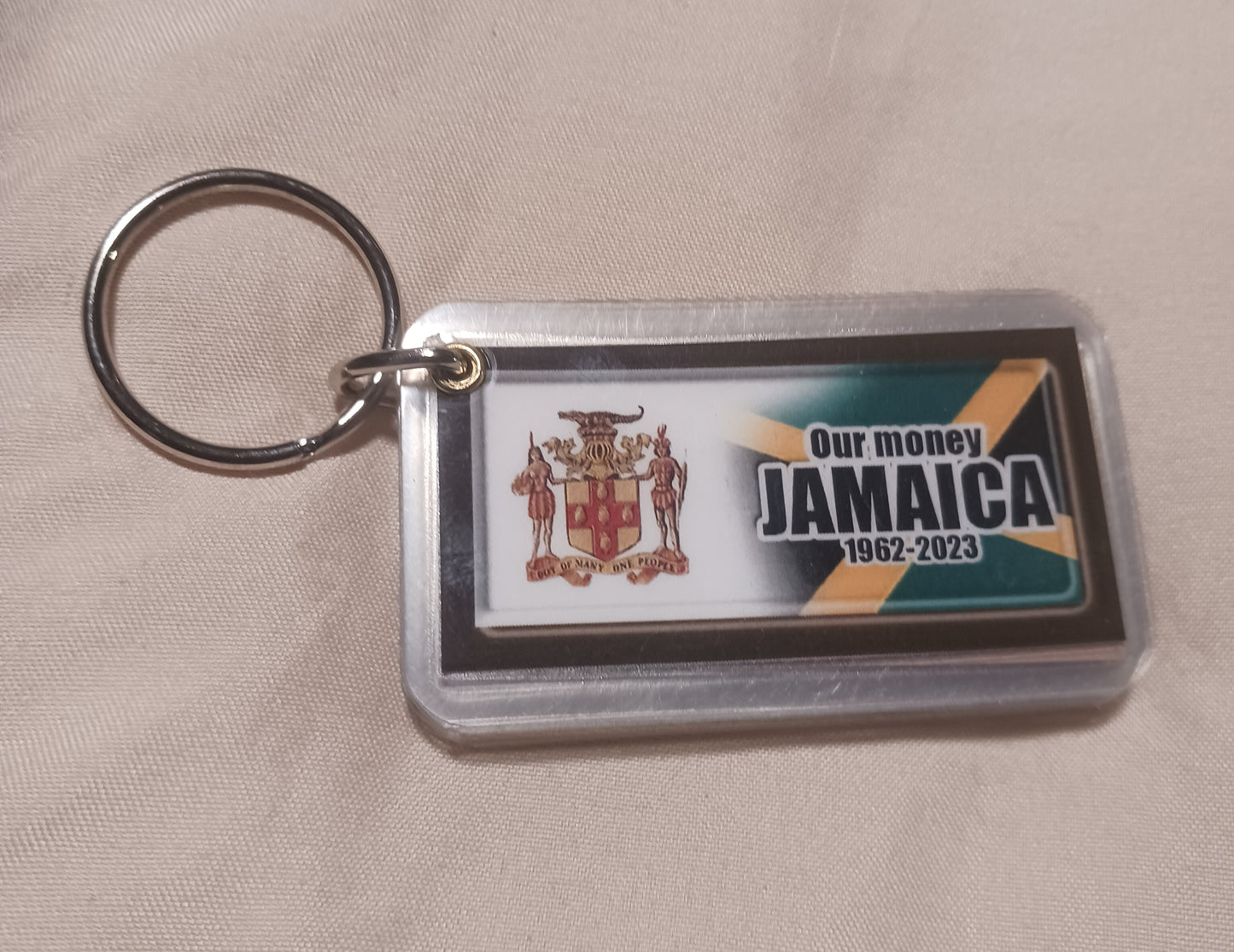 Jamaican Money Keychain fold out