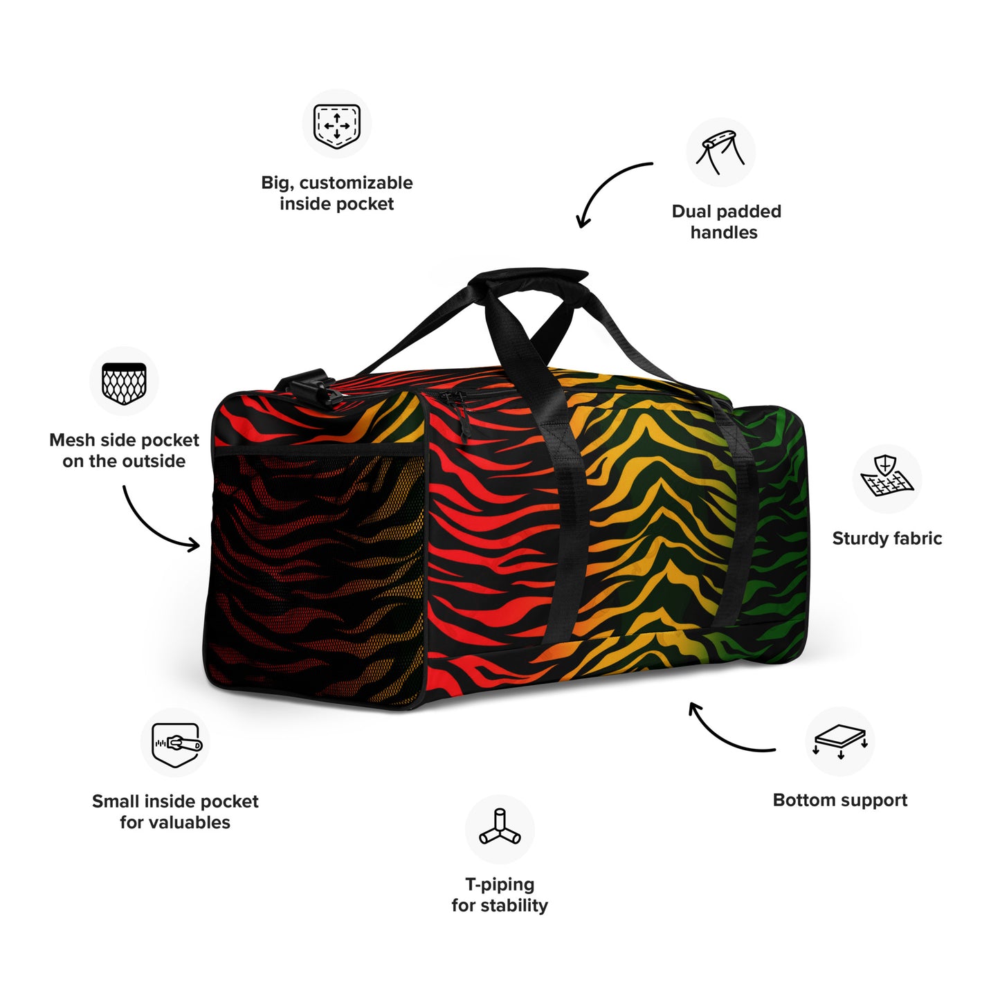 Rasta Duffle bag