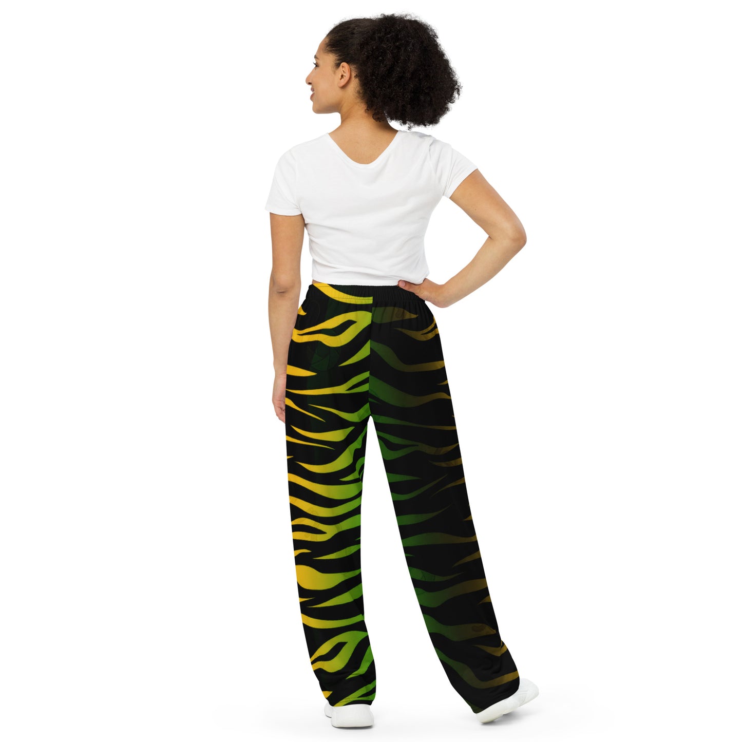 Jamaica All-over print unisex wide-leg pants