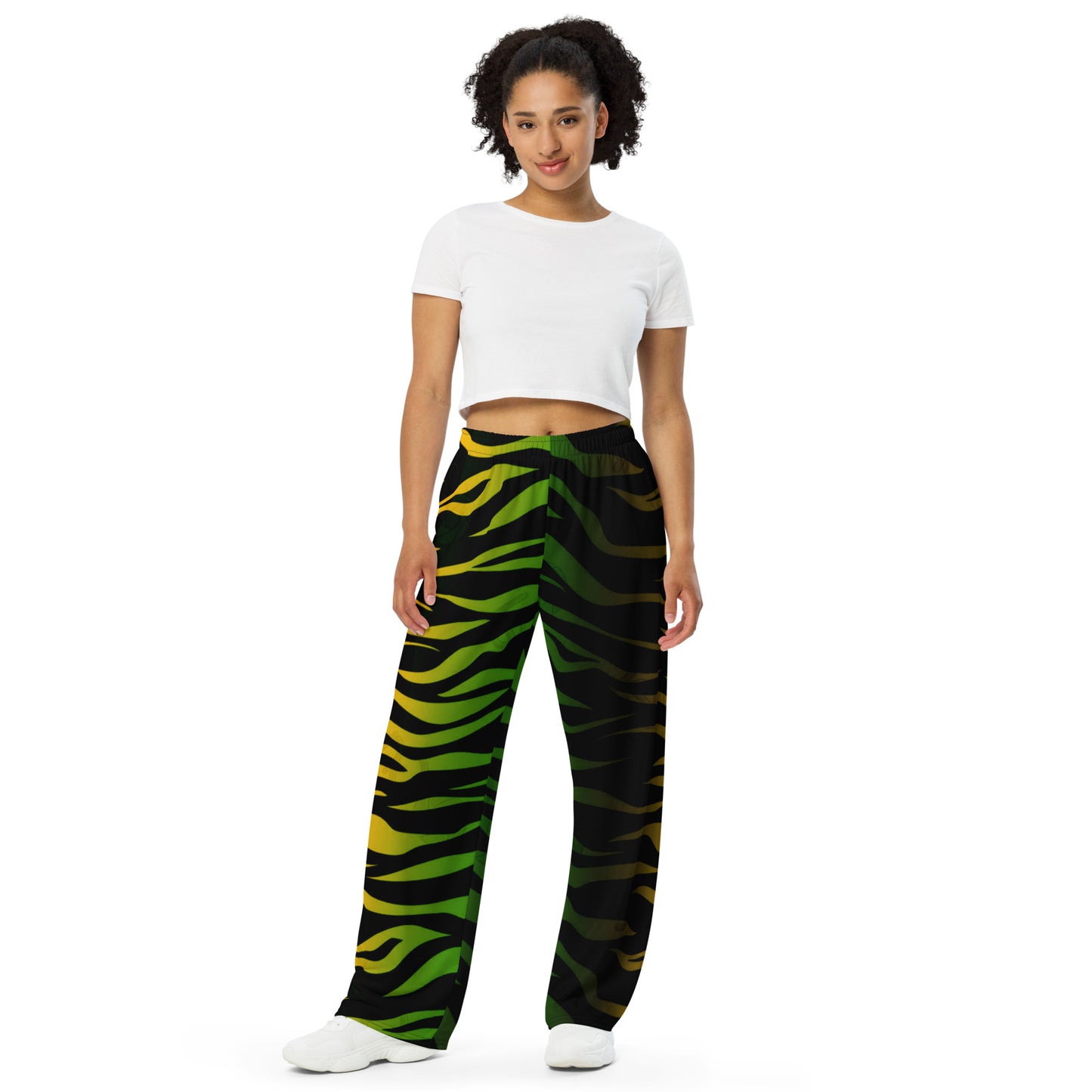 Jamaica All-over print unisex wide-leg pants