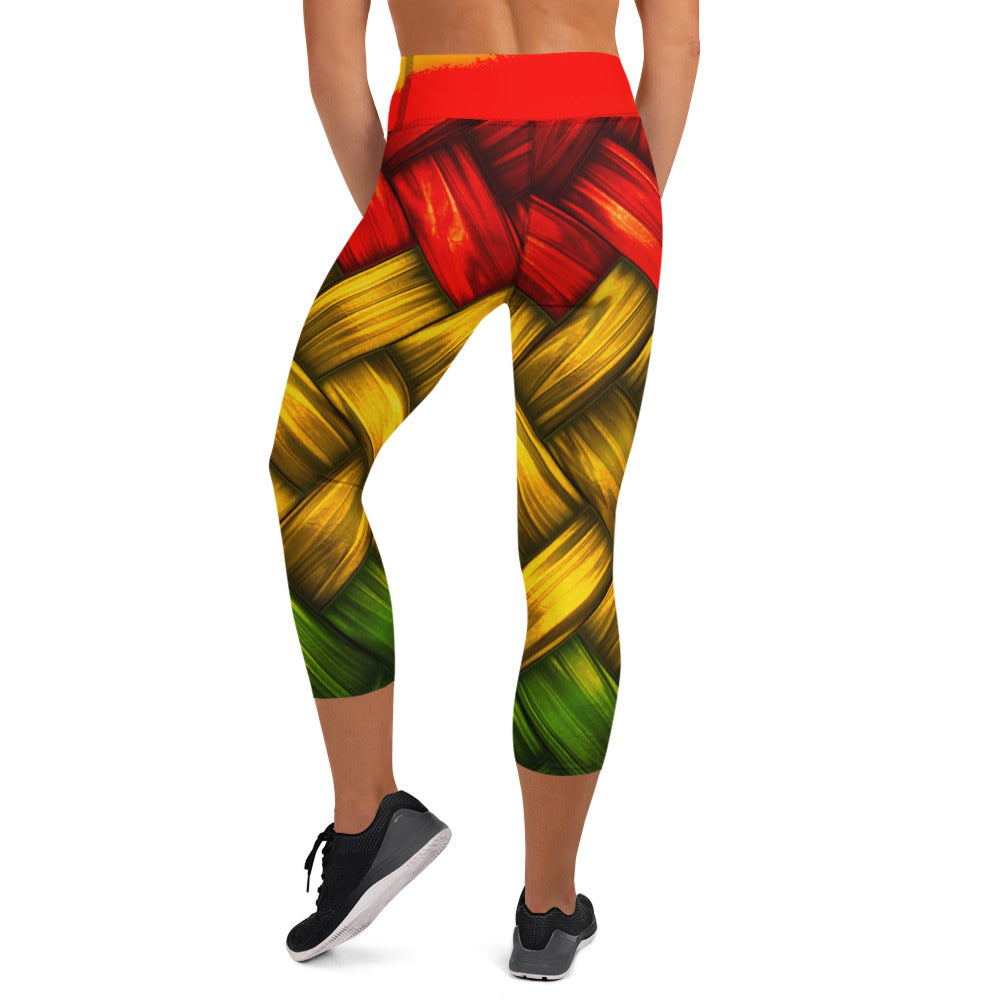 Rasta Yoga Capri Leggings