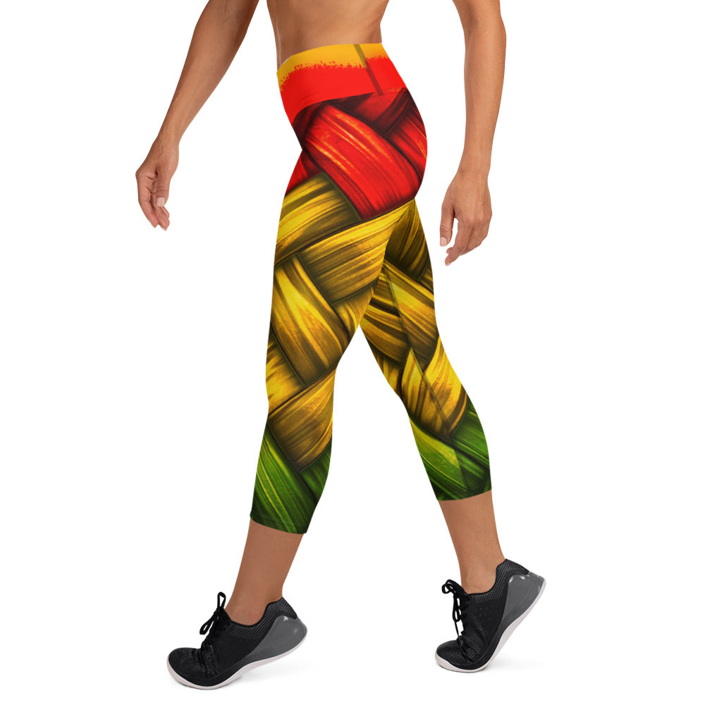 Rasta Yoga Capri Leggings