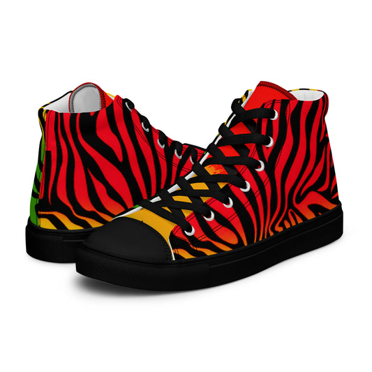 Men’s high top canvas shoes