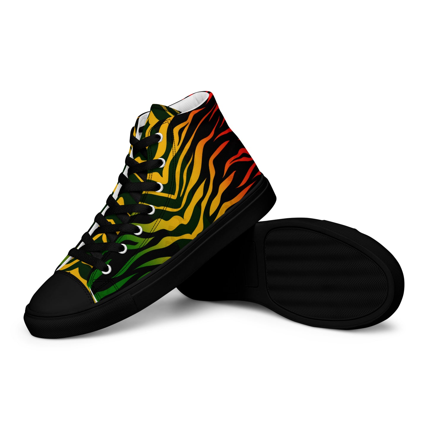 Reggae One Love Men’s high top canvas shoes