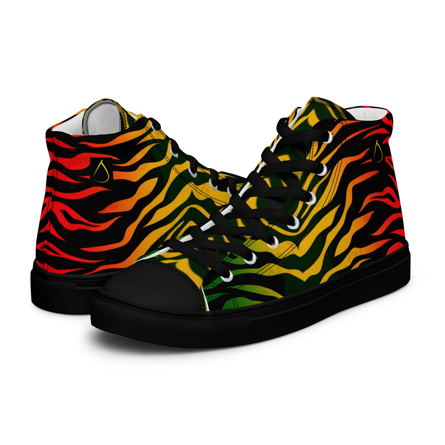 Reggae Jamaica Men’s high top canvas shoes