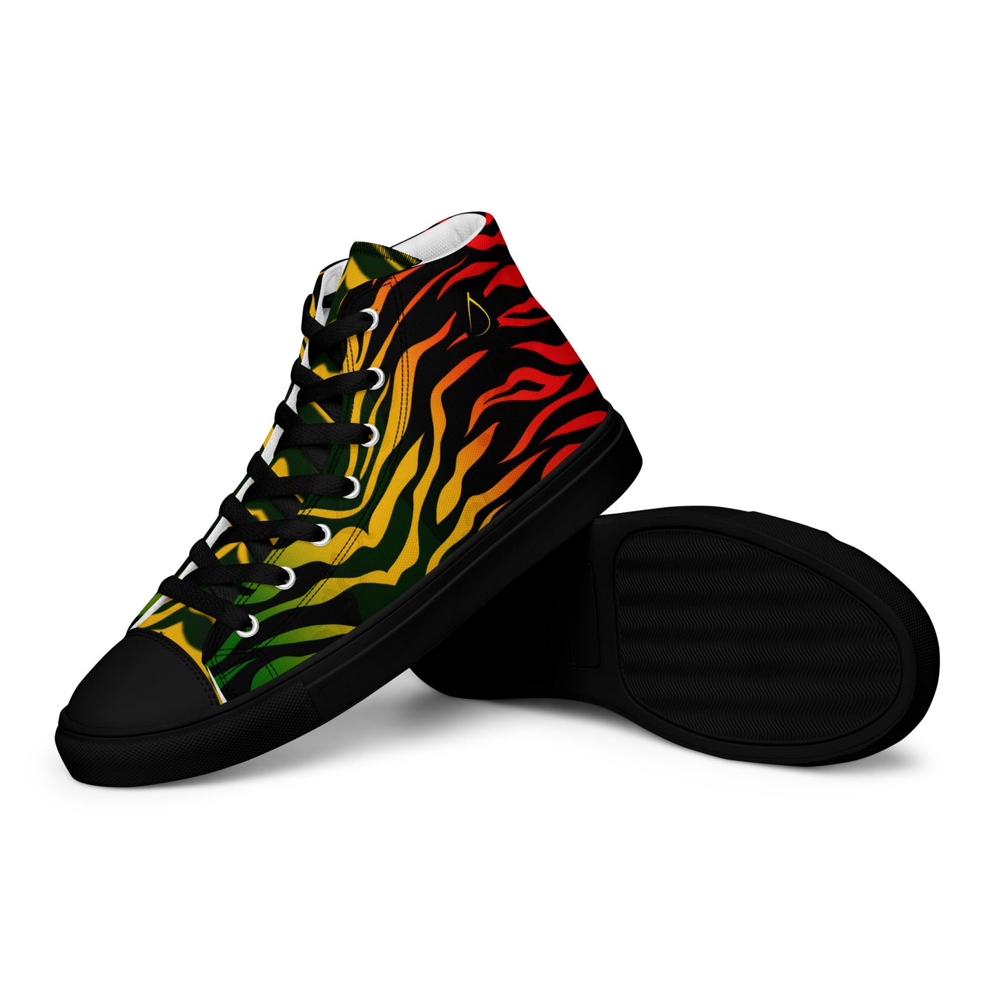 Reggae Jamaica Men’s high top canvas shoes