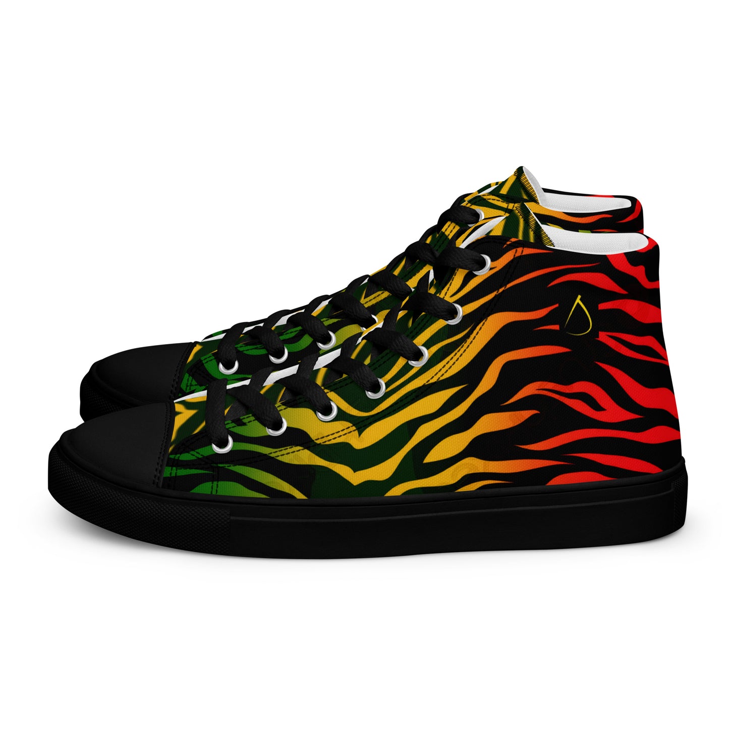 Reggae Jamaica Men’s high top canvas shoes