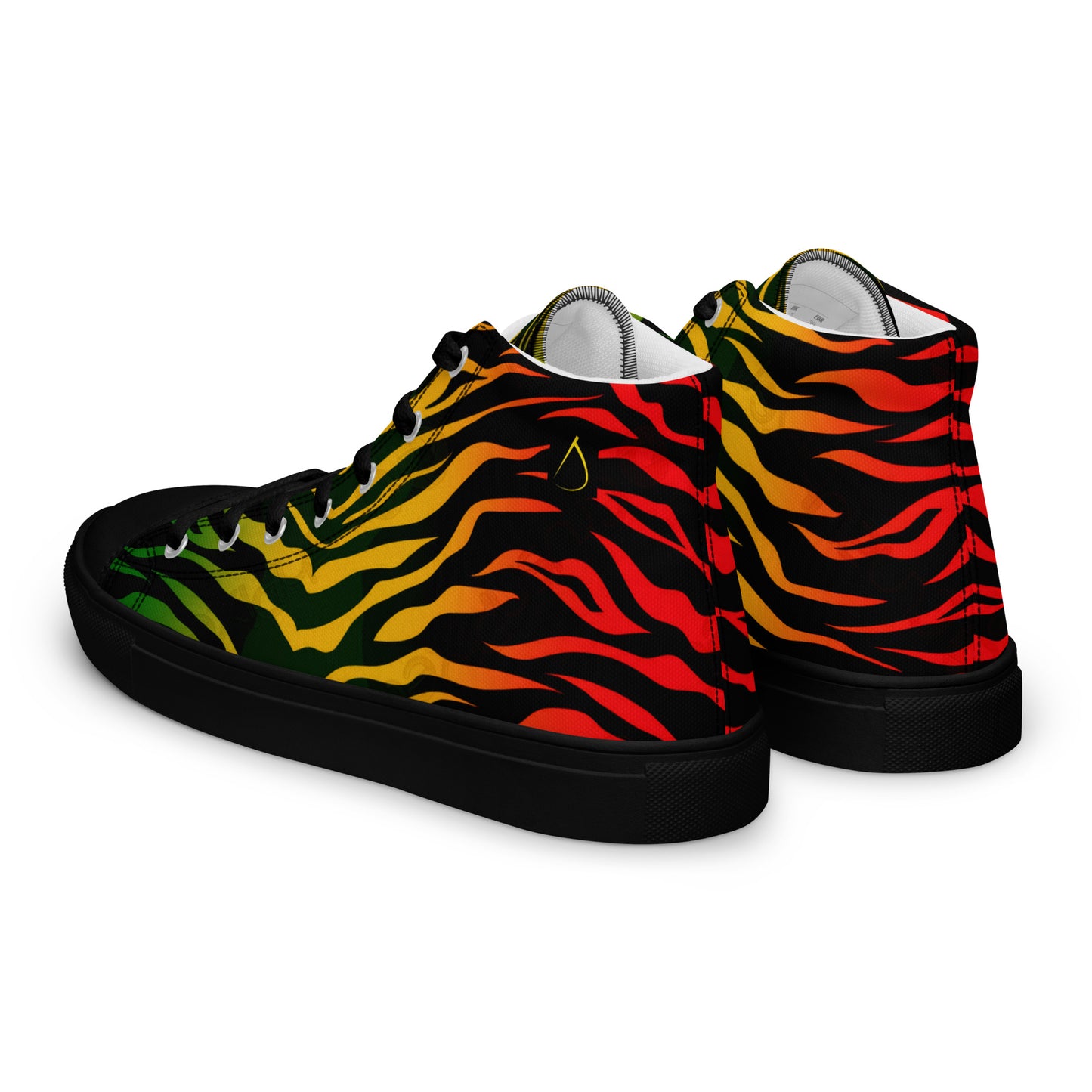 Reggae Jamaica Men’s high top canvas shoes