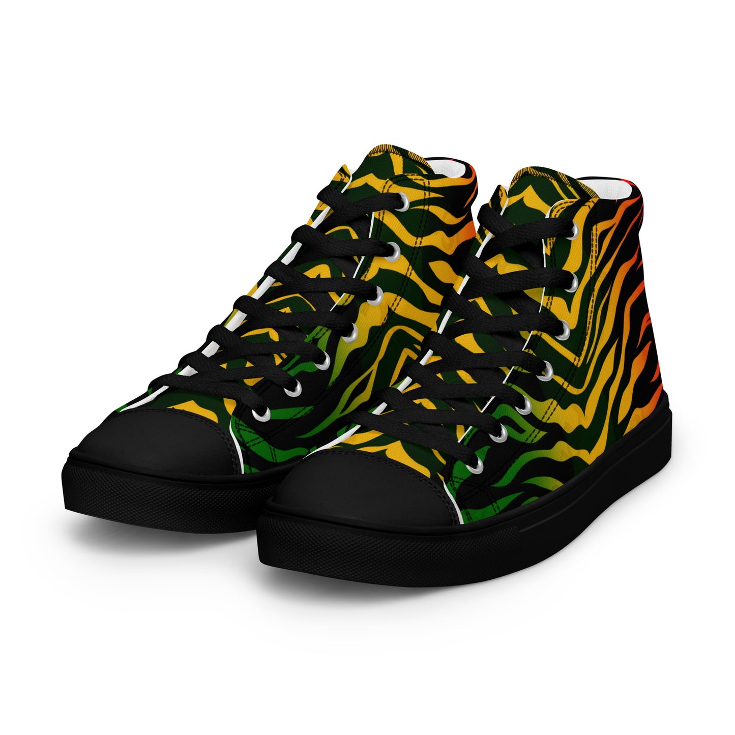 Reggae One Love Men’s high top canvas shoes