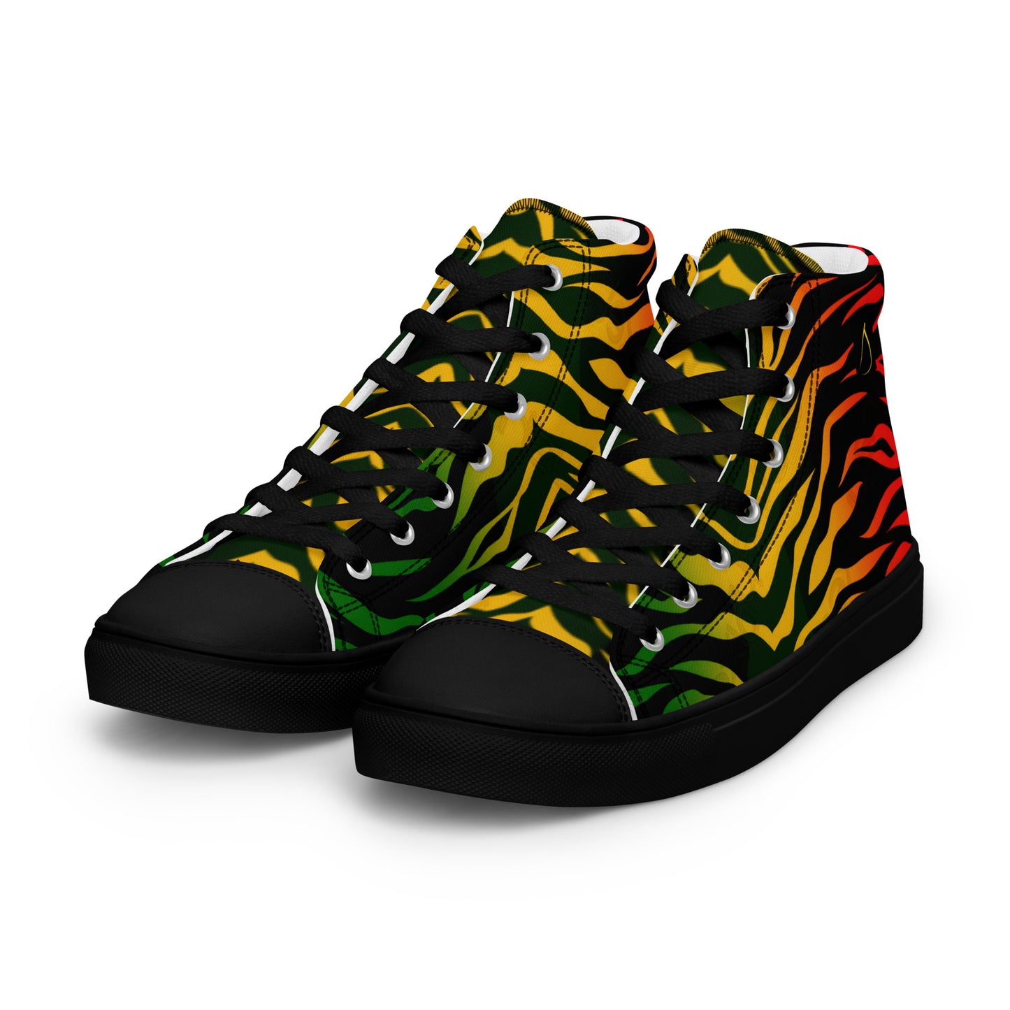 Reggae Jamaica Men’s high top canvas shoes