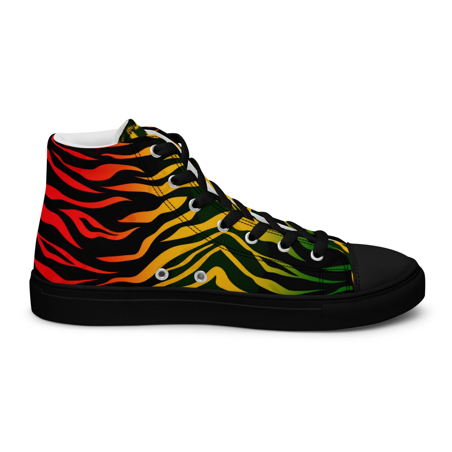 Reggae Jamaica Men’s high top canvas shoes