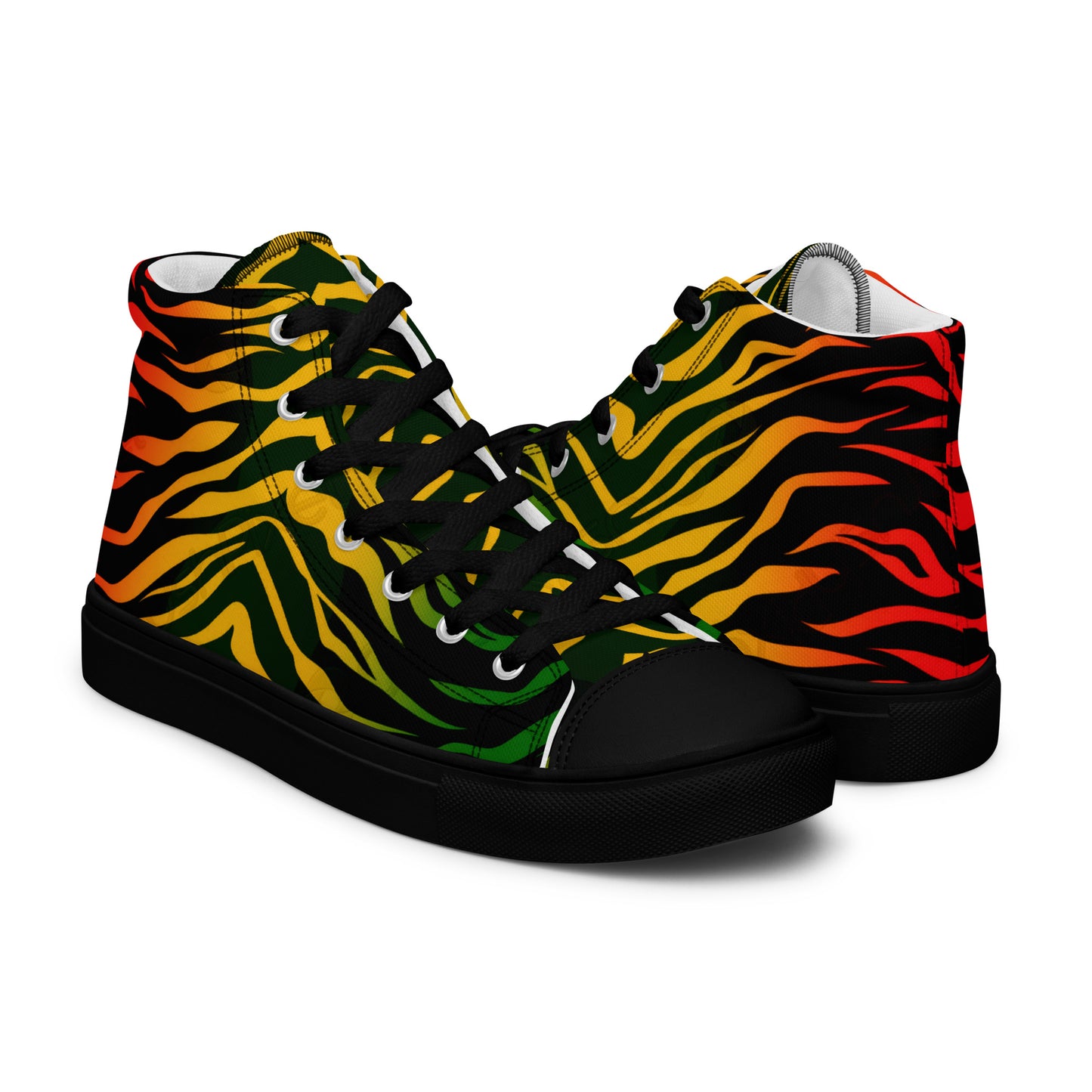 Reggae One Love Men’s high top canvas shoes