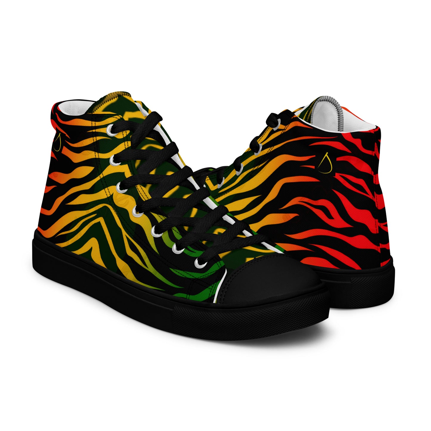 Reggae Jamaica Men’s high top canvas shoes