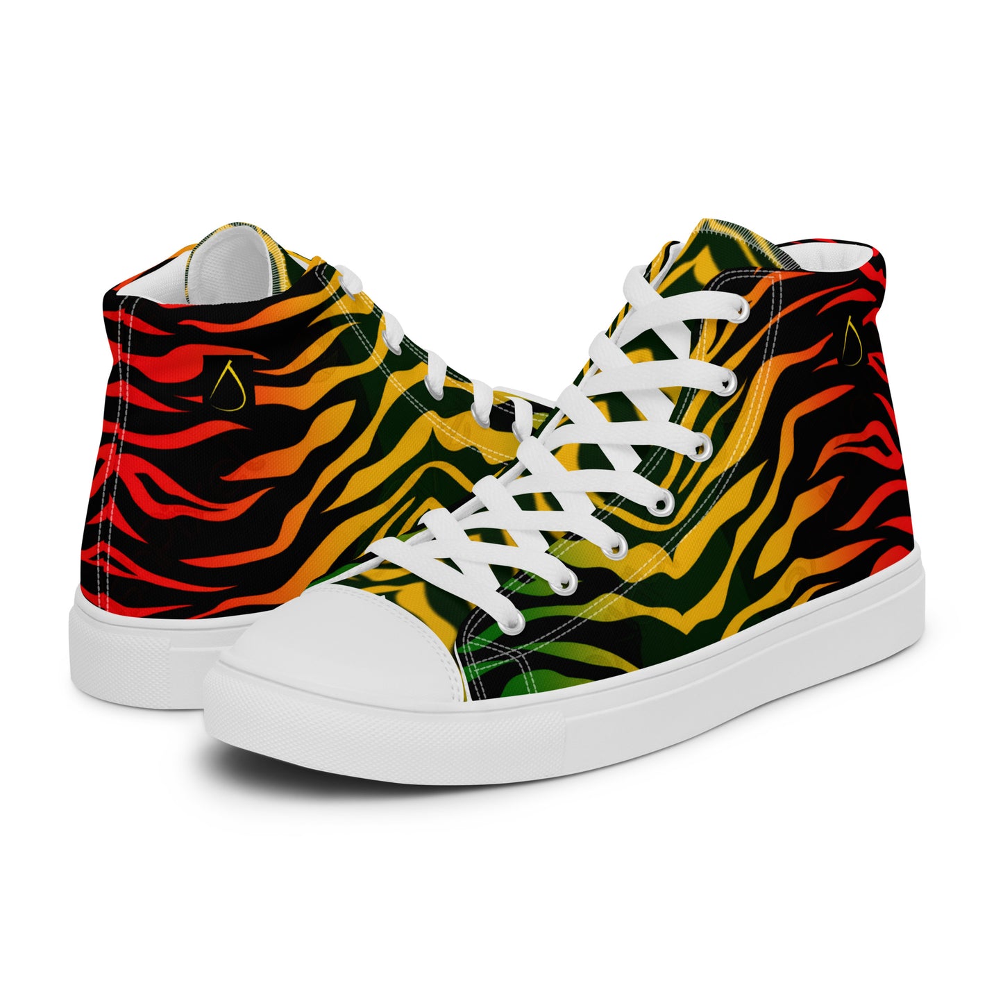 Reggae Jamaica Men’s high top canvas shoes