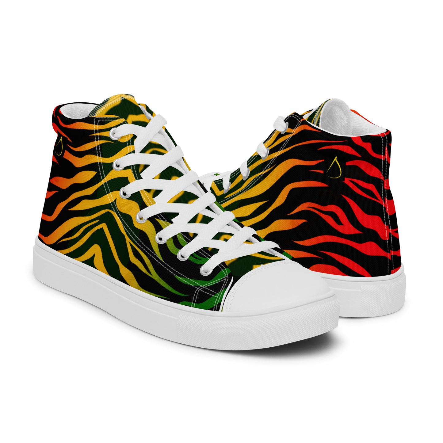 Reggae Jamaica Men’s high top canvas shoes