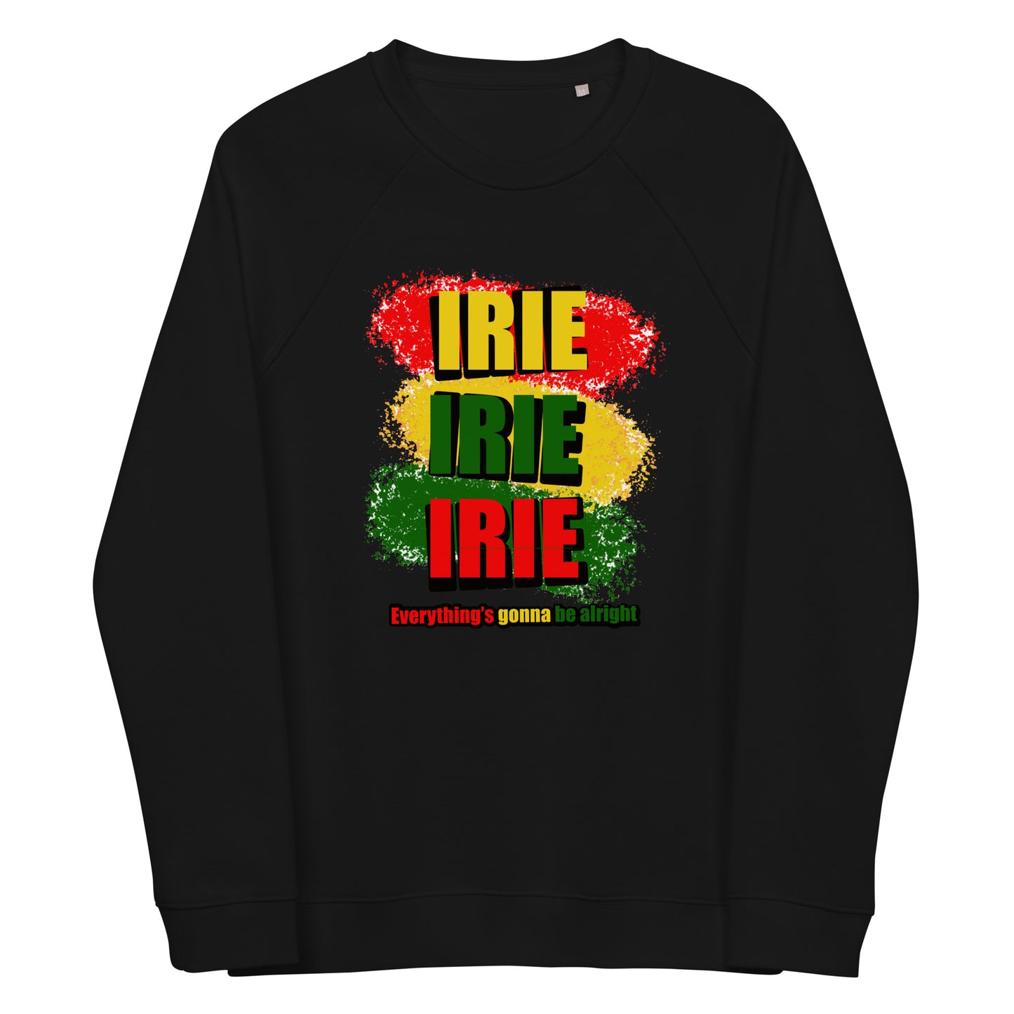 Irie Unisex organic raglan sweatshirt