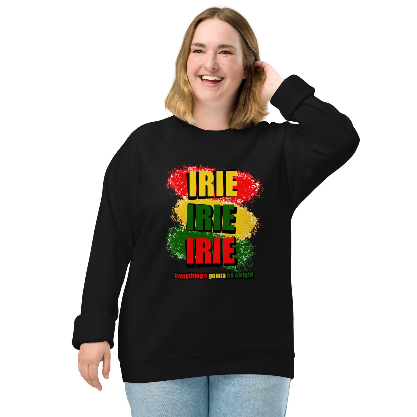 Irie Unisex organic raglan sweatshirt